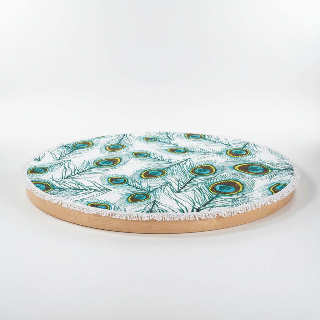 SunnySpot Round Beach Towel — Distinctive Easy-Spot Design