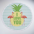 SunnySpot Round Beach Towel — Distinctive Easy-Spot Design