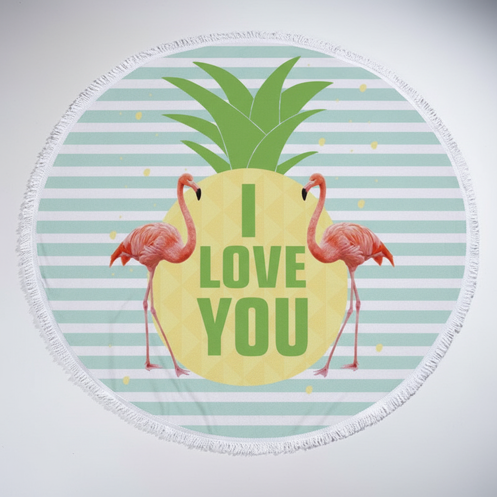 SunnySpot Round Beach Towel — Distinctive Easy-Spot Design