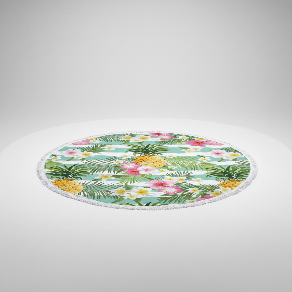 SunnySpot Round Beach Towel — Distinctive Easy-Spot Design