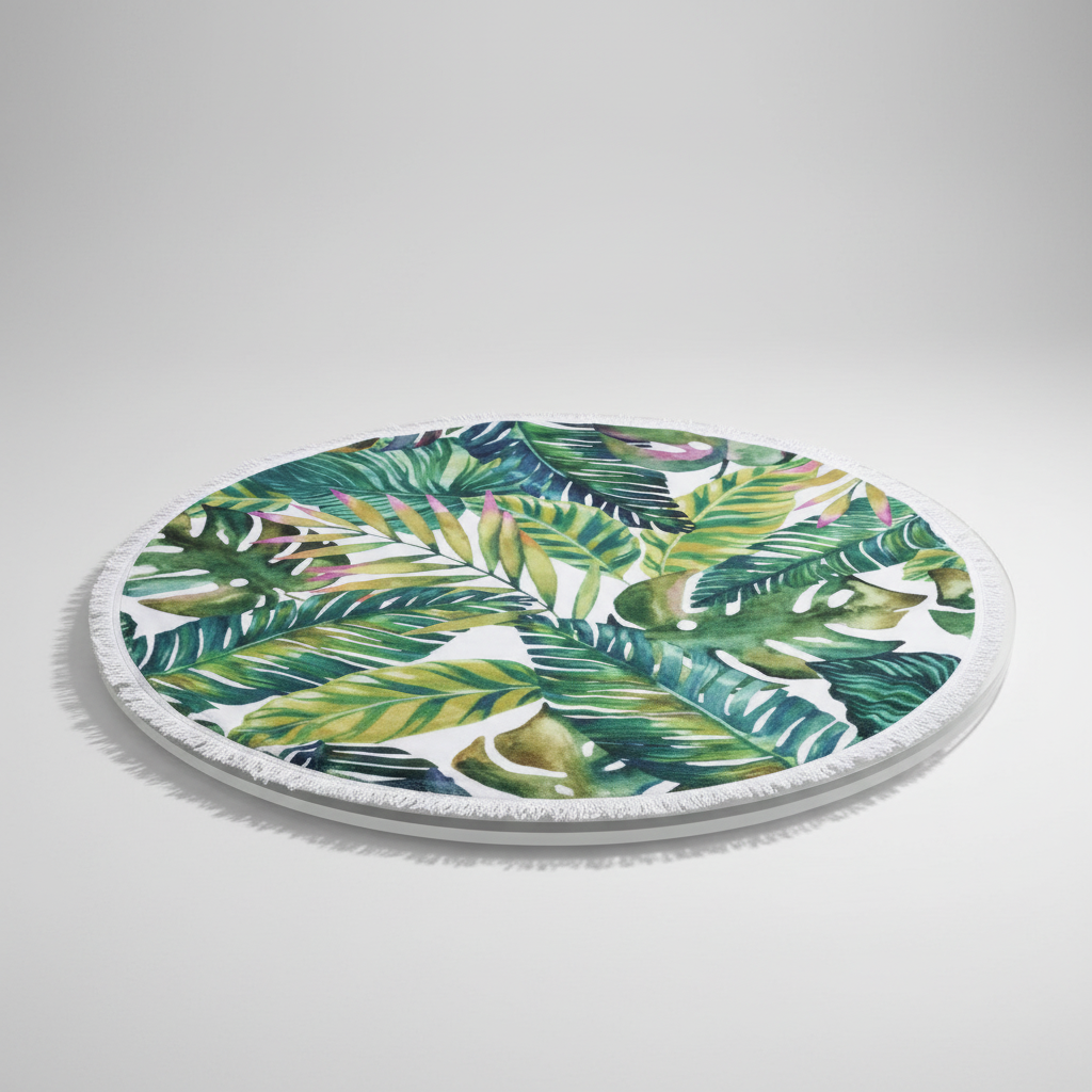 SunnySpot Round Beach Towel — Distinctive Easy-Spot Design