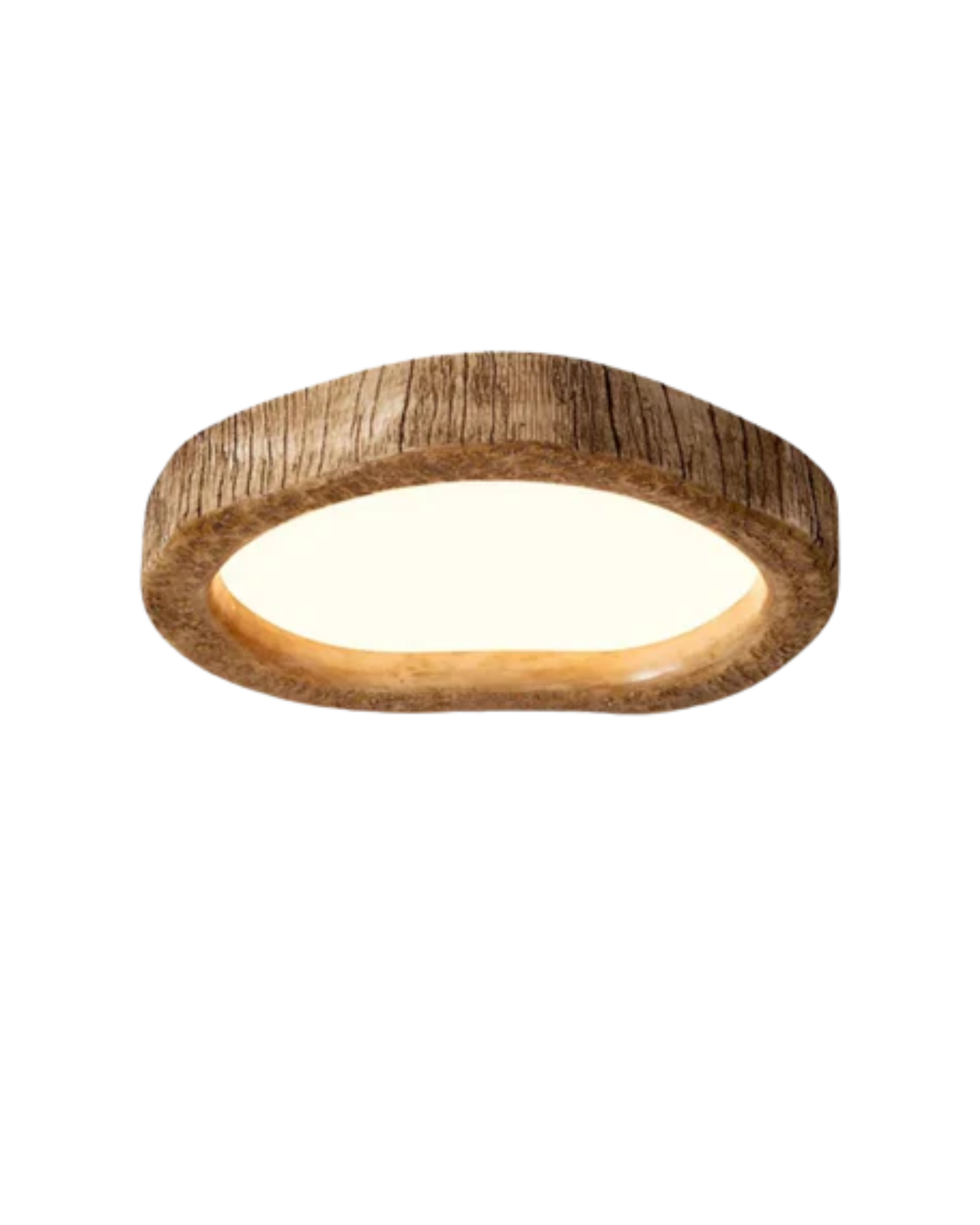 LED-kompatibel rustik træloftlampe til moderne indretning