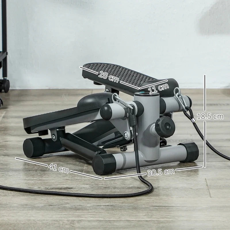 Mini Stepper Macchina per Esercizi - Palestra Compatta per Casa - Resistenza Regolabile - Grigio | meowbutter