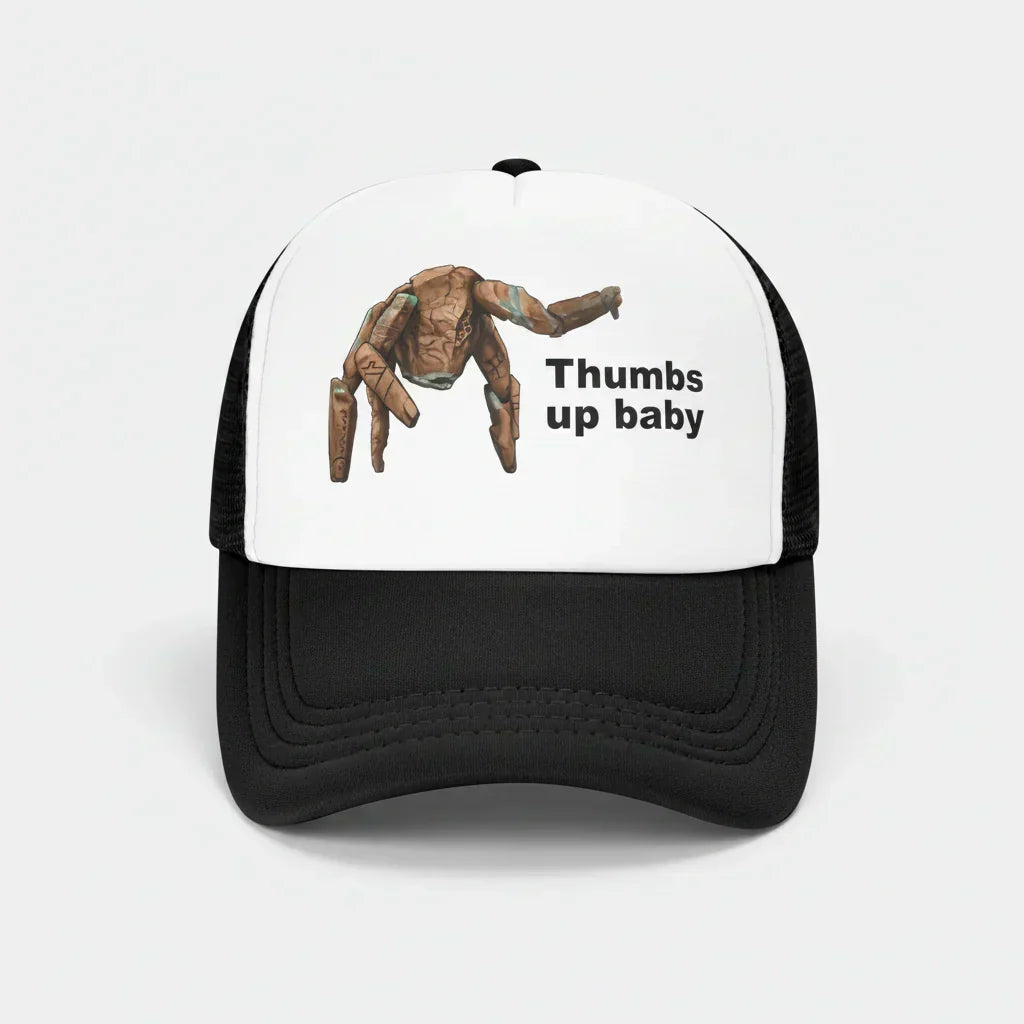 Project Rocky Structured Trucker Cap — Breathable Mesh Back, Adjustable Snapback Closure