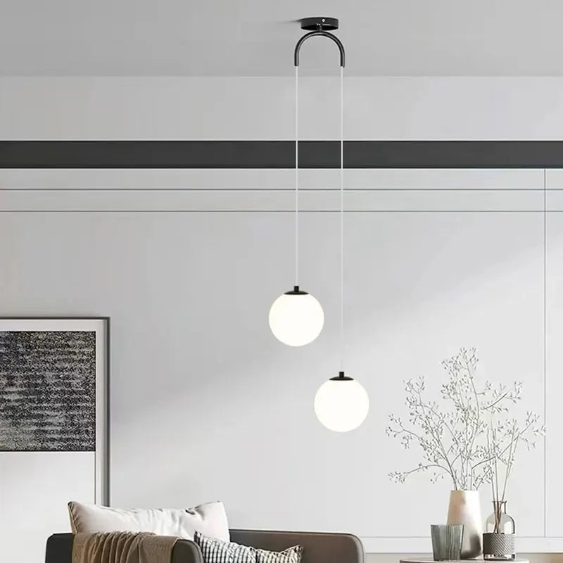 Luna Pendant Light | Nordic Modern Glass Globe Design | Meowbutter
