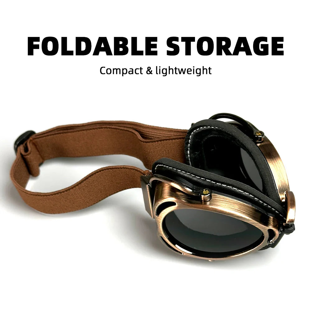 Motorcycle Vintage Old School Cruiser Retro Goggles - Meowbutter