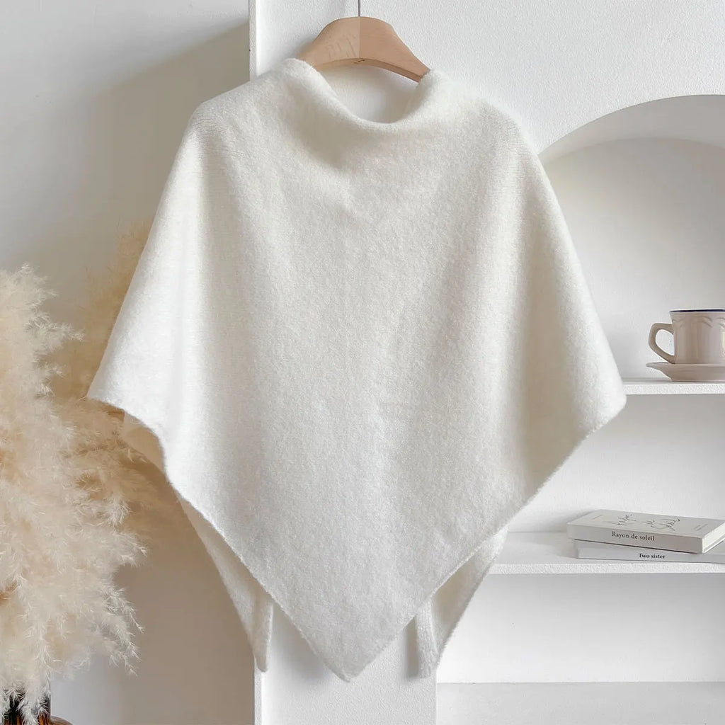 The Fleece Shawl With Elegant Draping And Lightweight Warmth