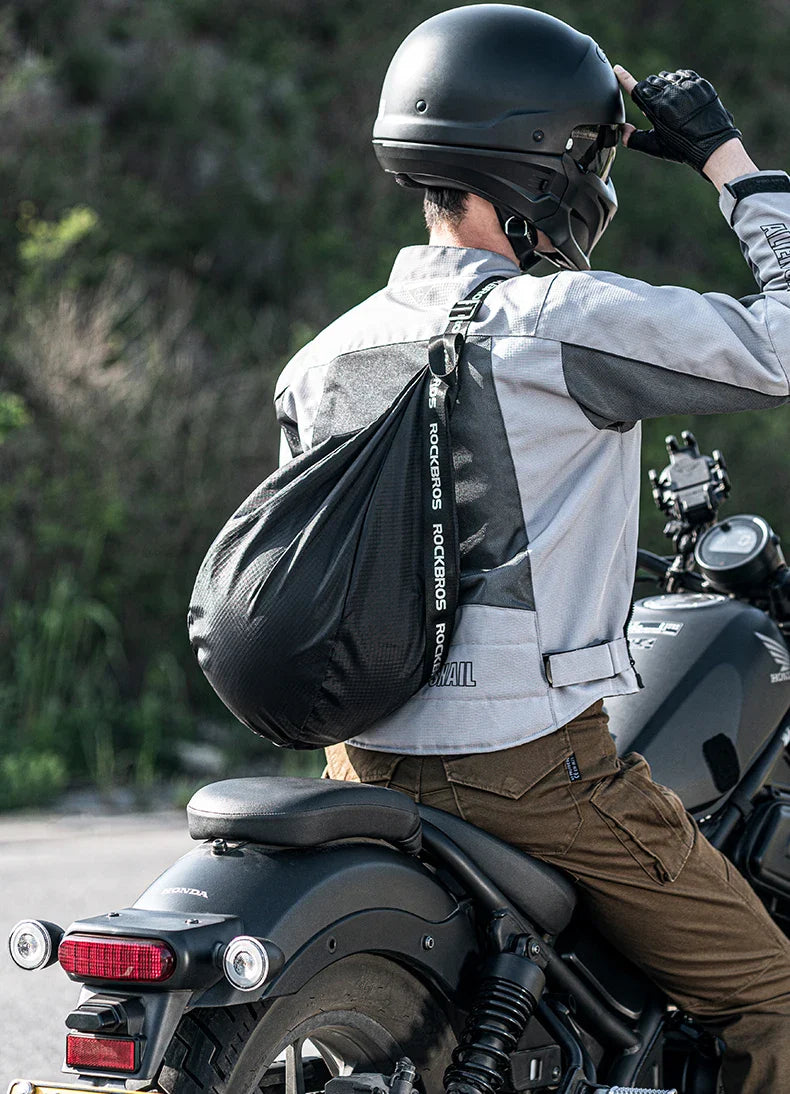 Plecak na kask motocyklowy Duża pojemność Torby podróżne Odblaskowe | meowbutter