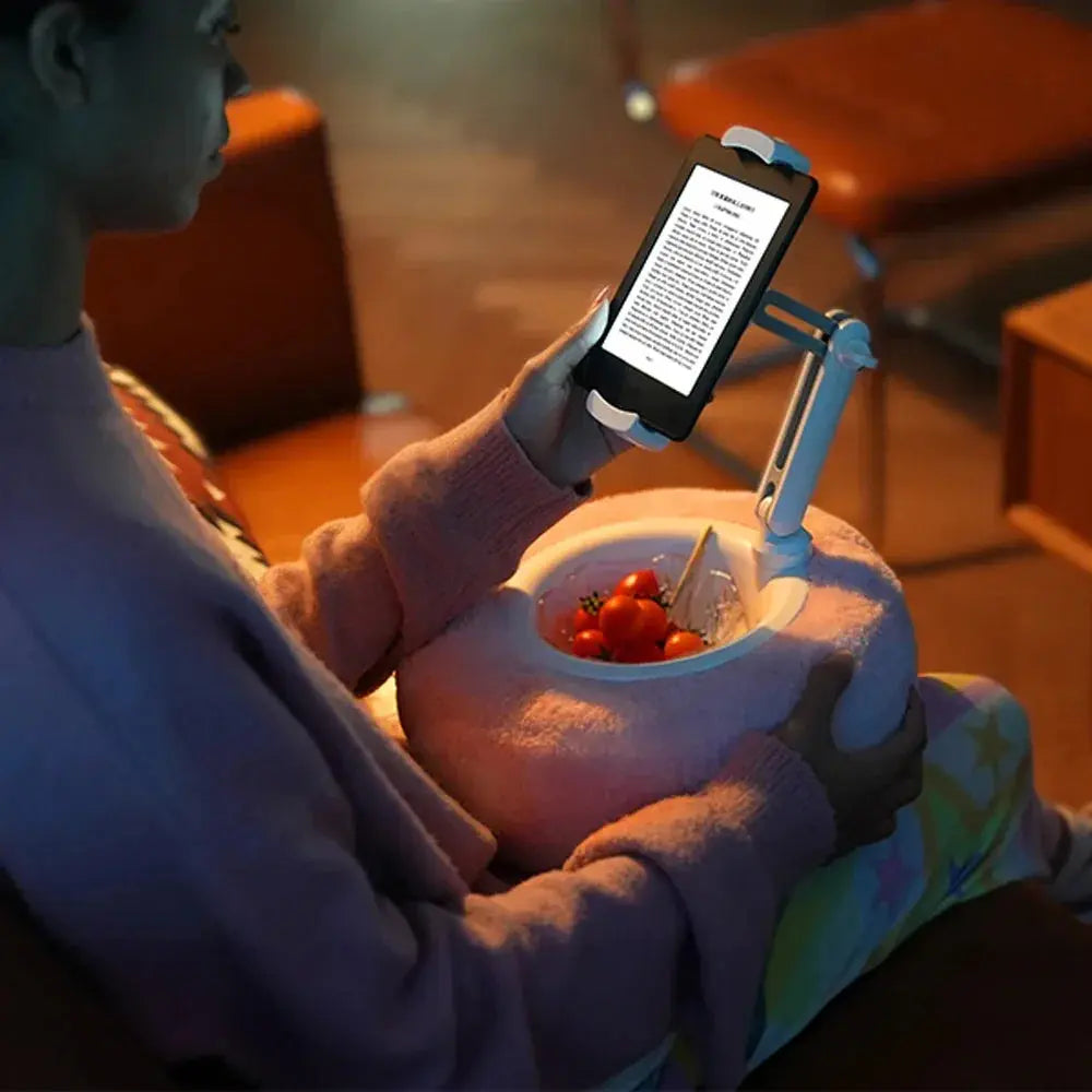 Supporto per Cuscino Morbido per Dispositivi - Angolo di Visualizzazione Regolabile - Supporto Morbido per Tablet e Telefono | meowbutter