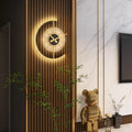 Lunaris Wall Lamp Clock | Post-Modern LED Sconce | Meowbutter