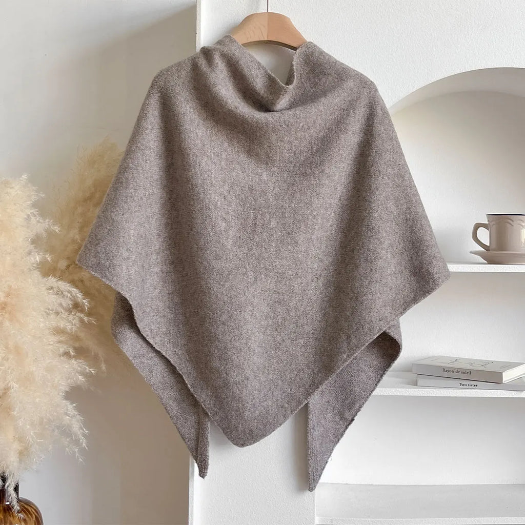 The Fleece Shawl With Elegant Draping And Lightweight Warmth