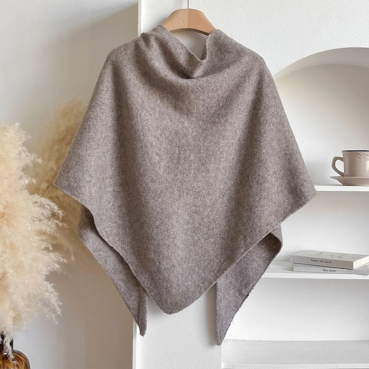 The Fleece Shawl With Elegant Draping And Lightweight Warmth