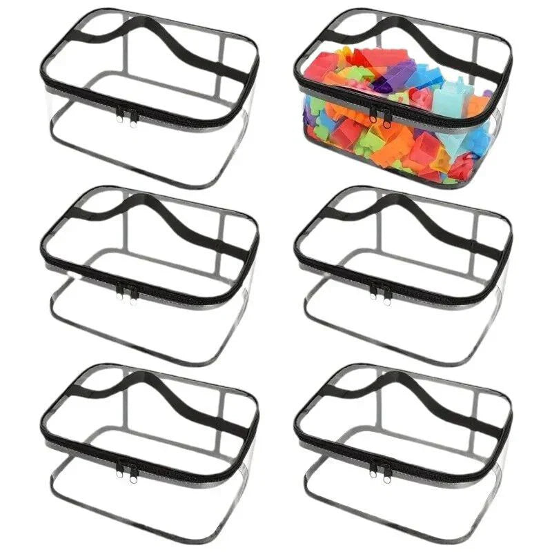 Transparent Mesh Toy Storage Bag | Large Capacity Organizer for Toys, Puzzles & Building Blocks | Meowbutter