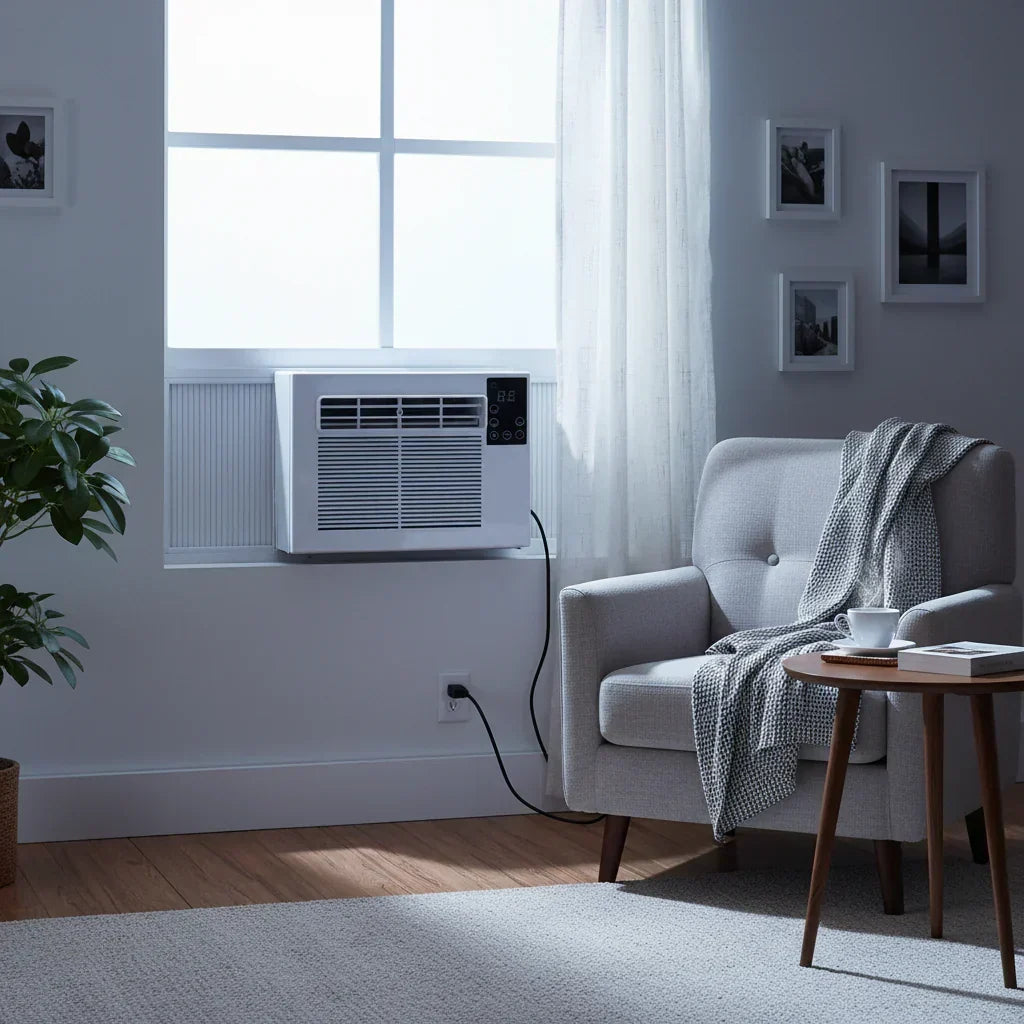 Tragbare Fensterklimaanlage — Kompaktes eigenständiges Kühlgerät