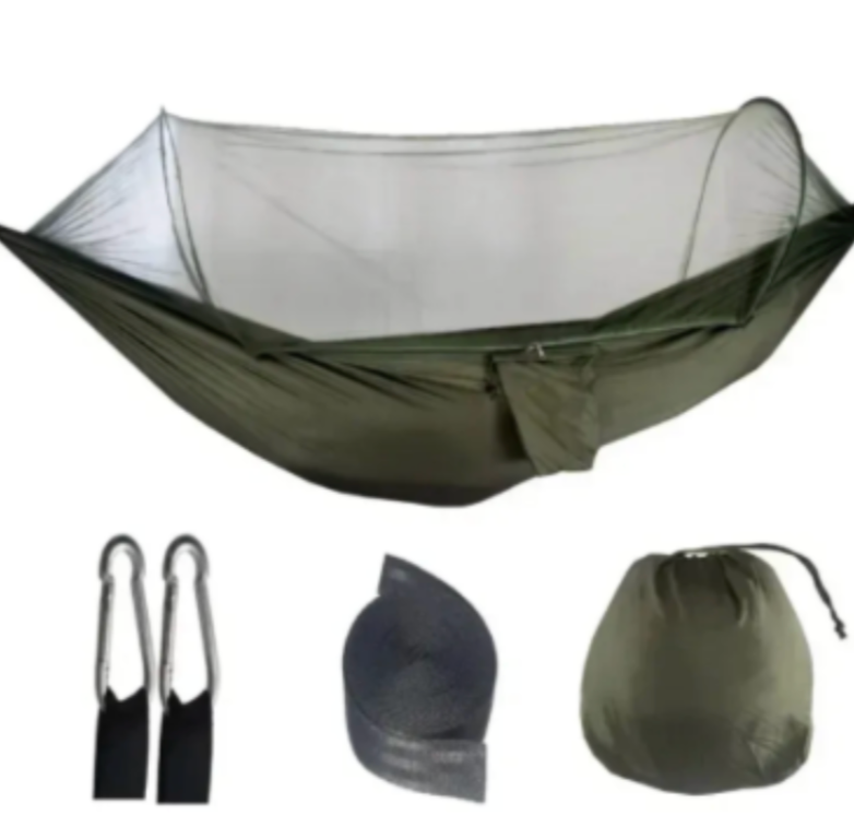 Camping Leisure Hammock with Mosquito Cover | meowbutter