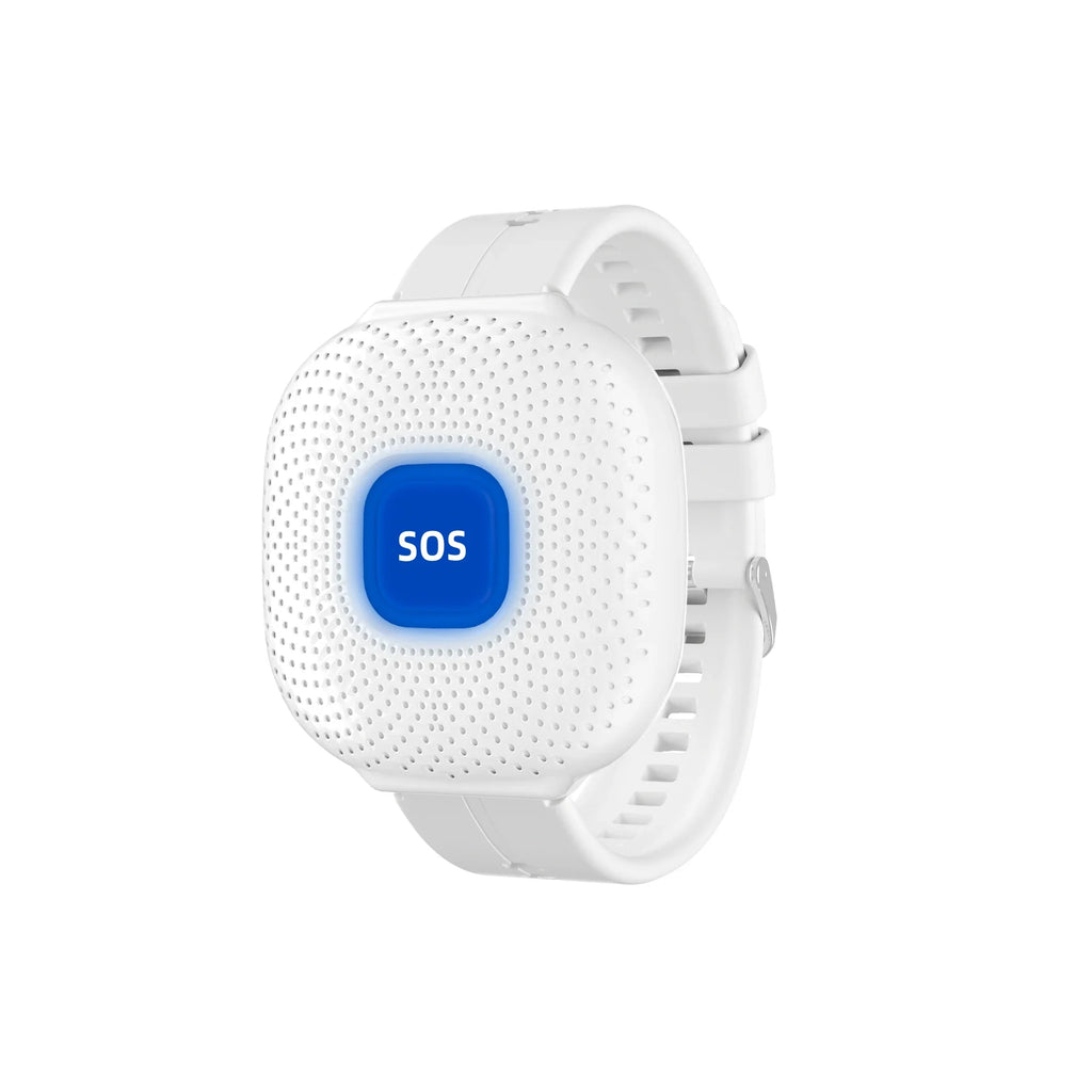 WiFi SOS Nødur-ur - App Push-advarsler - USB-genopladelig - Vandtæt - Sort & Hvid | meowbutter