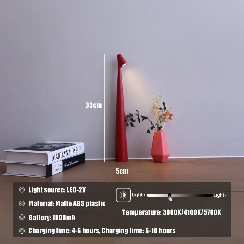Glowora | Lampe de table LED | Rechargeable et à intensité réglable par contact | Meowbutter