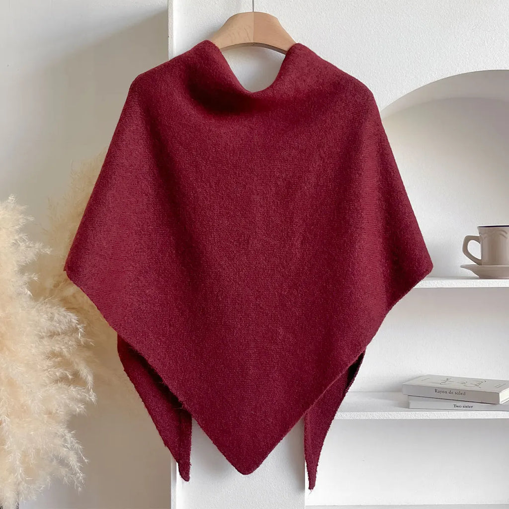 The Fleece Shawl With Elegant Draping And Lightweight Warmth