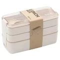 EcoStack | Marmita Bento de 3 níveis | Palha de trigo 900 ml | Meowbutter