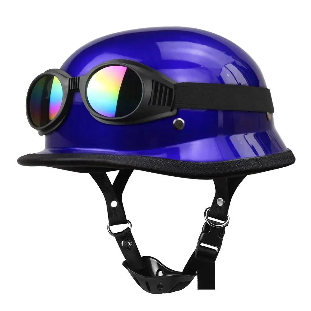DOT Certification Half Helmet Retro Motorcycle - Meowbutter