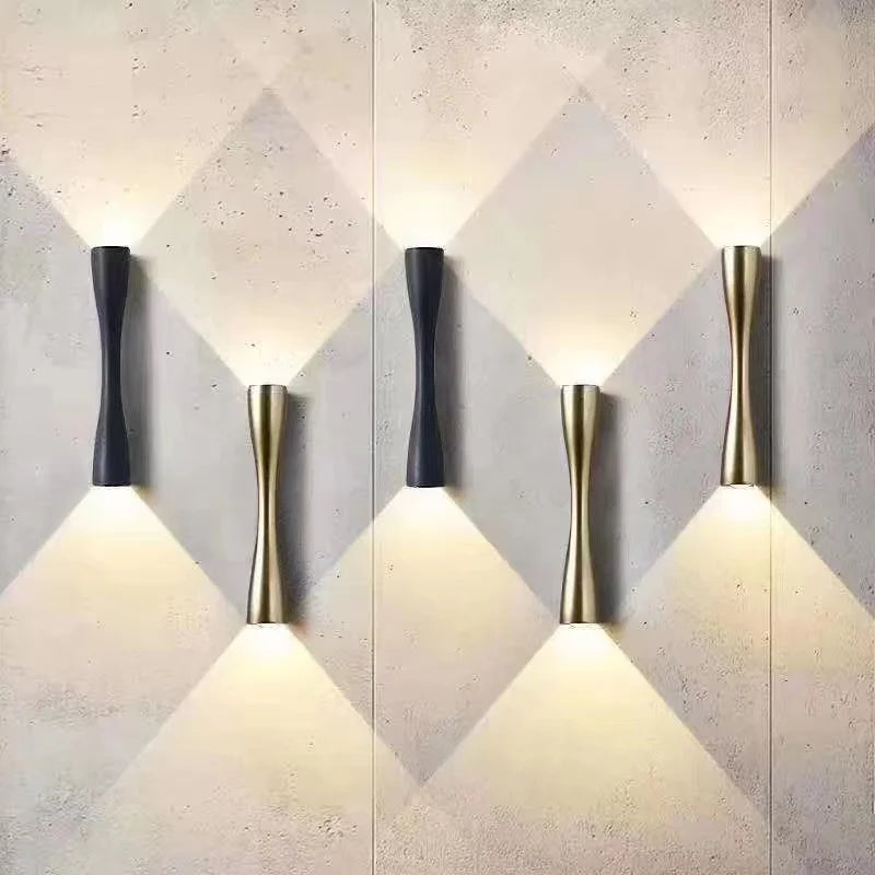 Modern Gold Wall Light | Nordic Up & Down Waterproof Lamp | Meowbutter