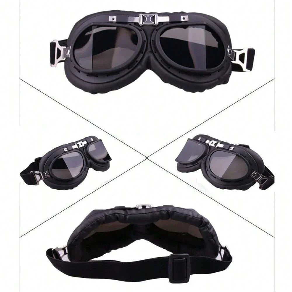 Motorcycle Leather Retro Goggles | meowbutter