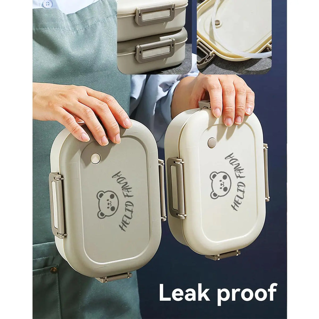 FreshMate Bento-låda med tre fack och läckagesäkert lock — 800ml