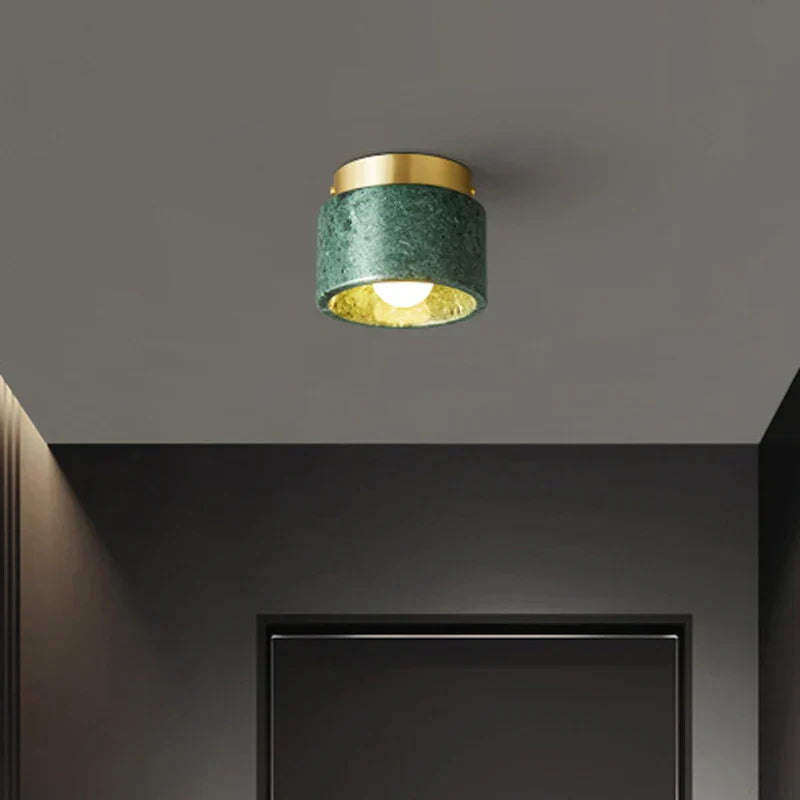 Lampada da soffitto in marmo nordico | Faretto moderno con finitura in pietra | Meowbutter