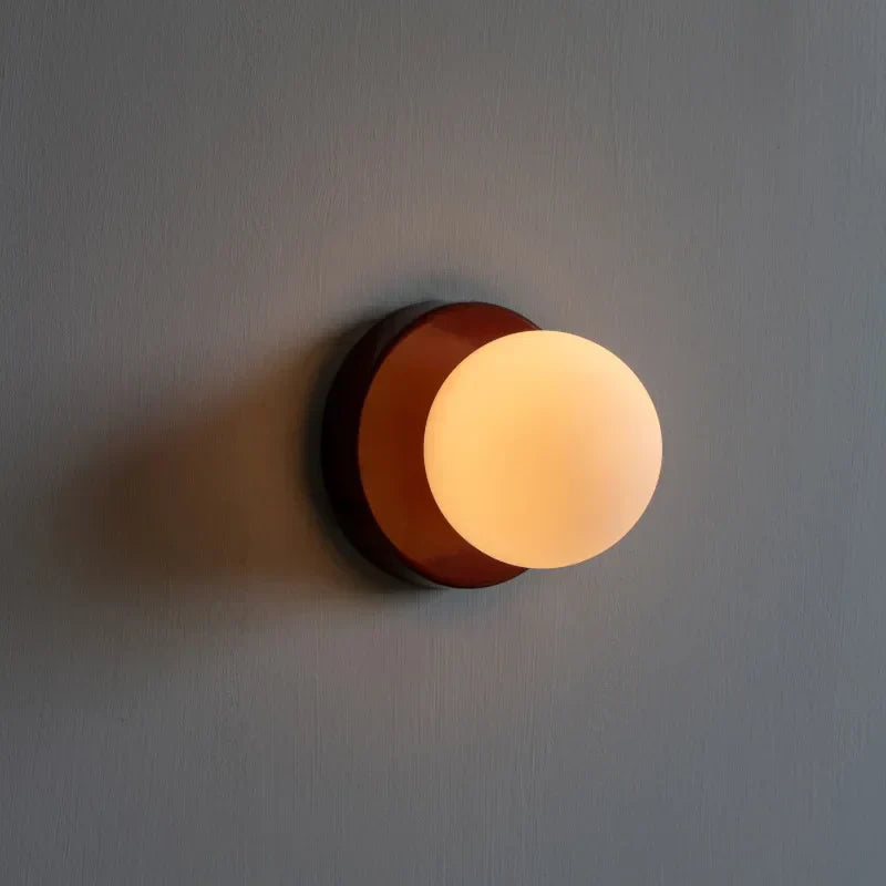 Macaron LED Wall Lamp | Modern Coloured Glass Sconce | Meowbutter
