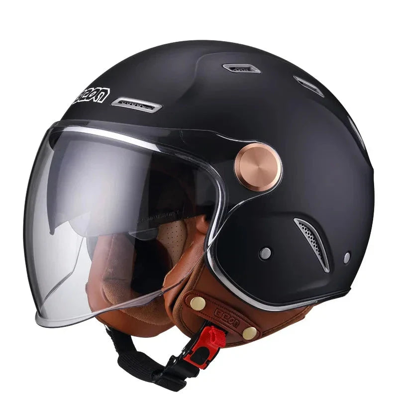 Casco de motocicleta retro - Meowbutter