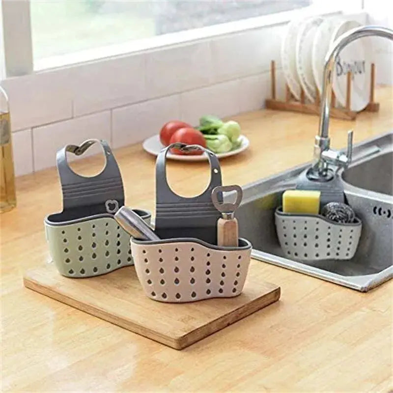 Set di due cestini regolabili per lo scarico del lavandino, per cucina e bagno