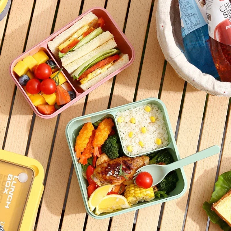 BentoGo 850ml Leakproof Lunch Box — Built-In Cutlery, Microwave and Dishwasher Safe