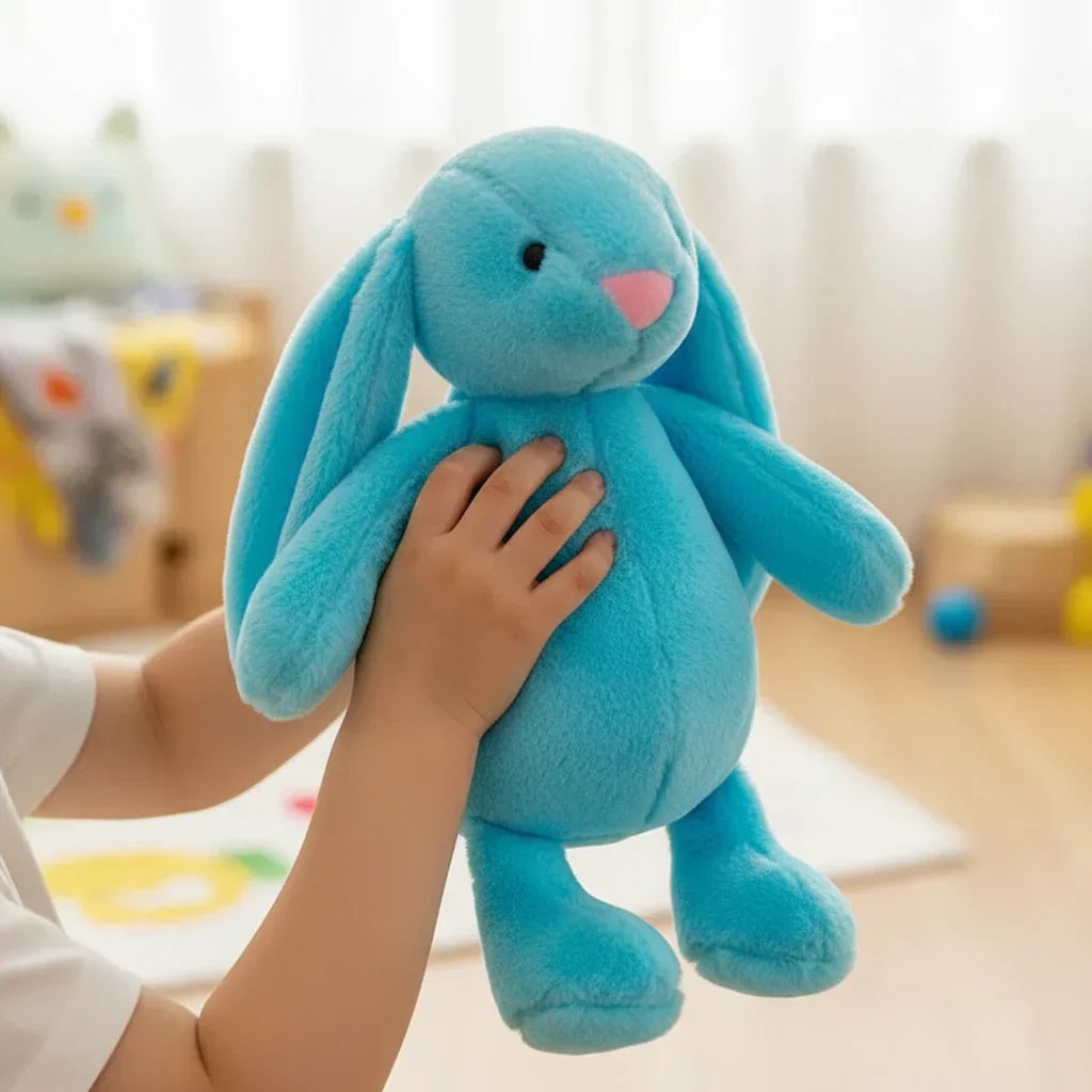 Απαλό λούτρινο κρεμαστό κουνέλι Bunnycat — συμπαγής σχεδιασμός με γέμιση, 10 Cm