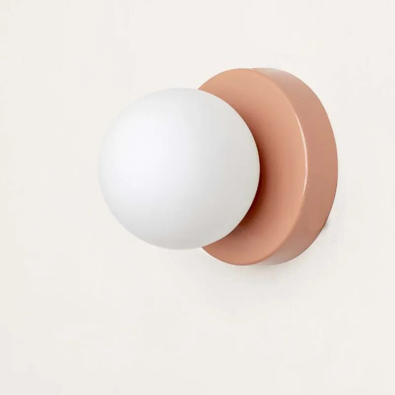 Macaron LED Wall Lamp | Modern Coloured Glass Sconce | Meowbutter