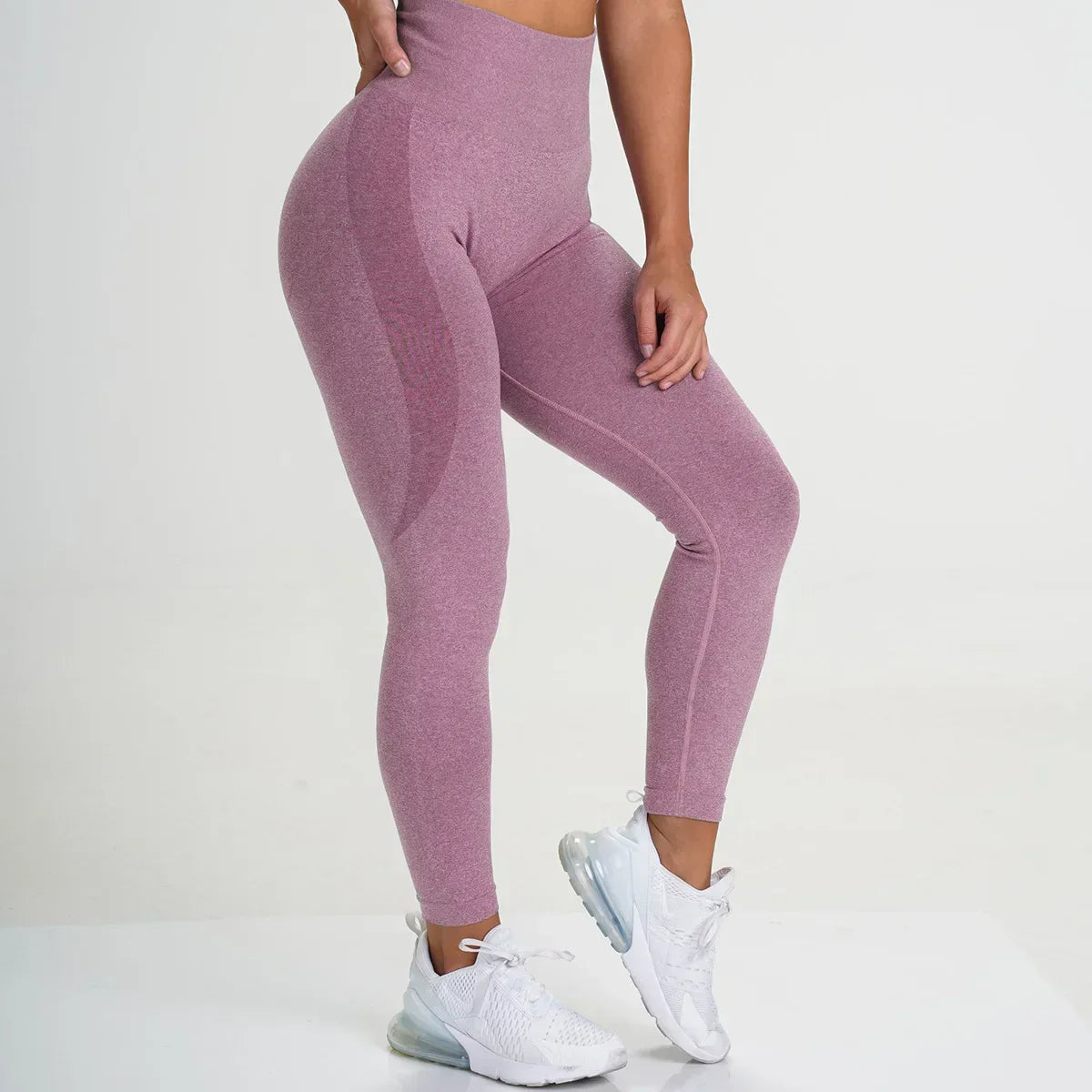 Legginsy do pickleballa z wysokim stanem, bezszwowe, elastyczne spodnie do jogi | Meowbutter