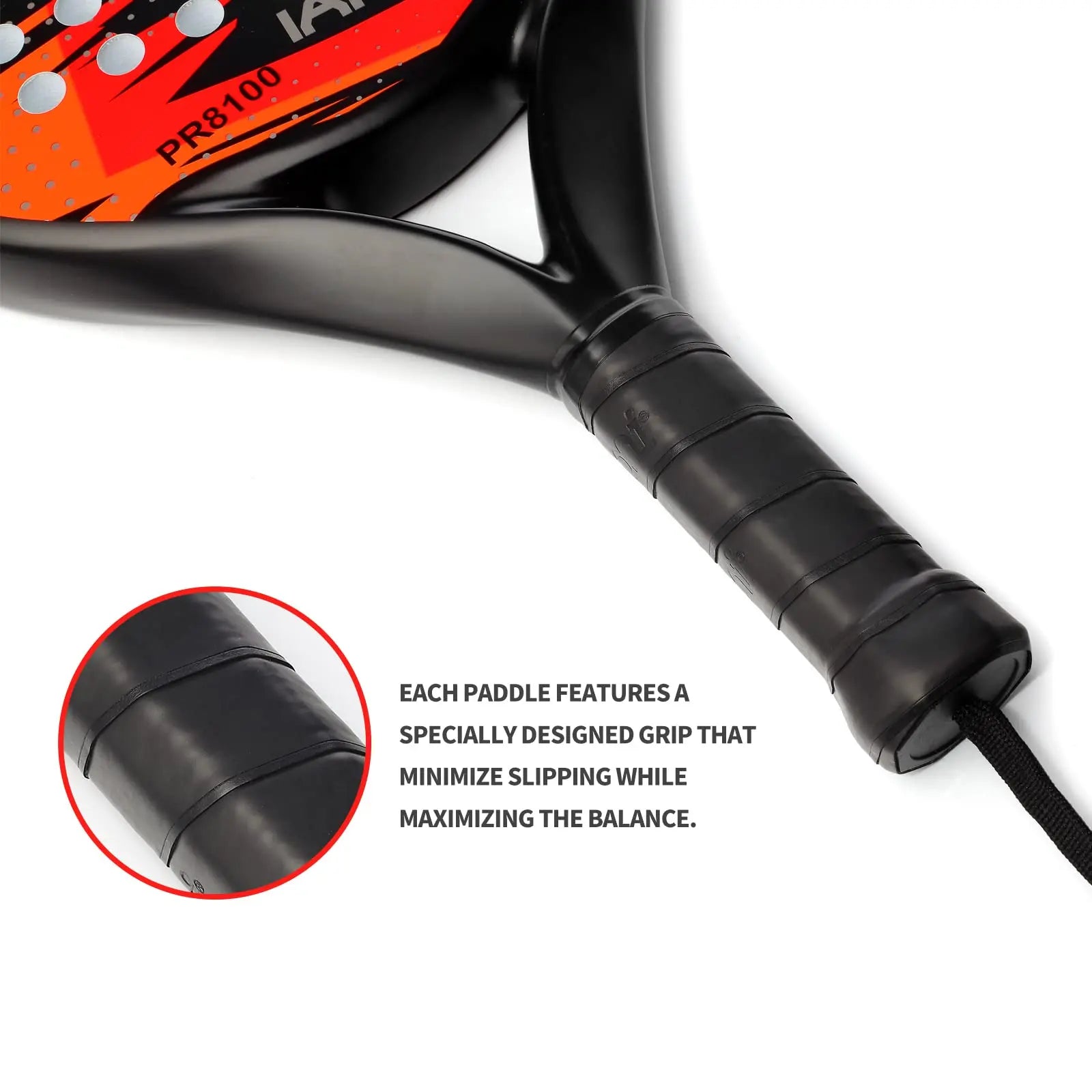 Carbon Fibre Padel Racket - Professional Design - Paddle Tennis Racket | meowbutter