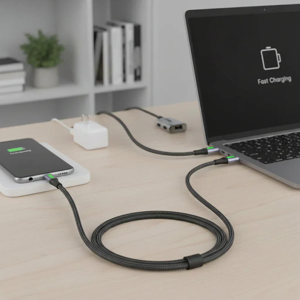 6A USB-C-Schnelllade- und Datenkabel — Konstante Leistung, zuverlässige Synchronisierung