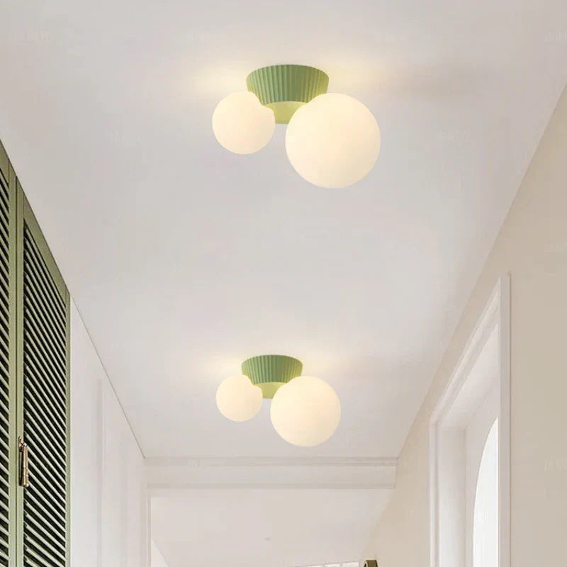 Luméa Ceiling Light | French Modern Double Globe Design | Meowbutter