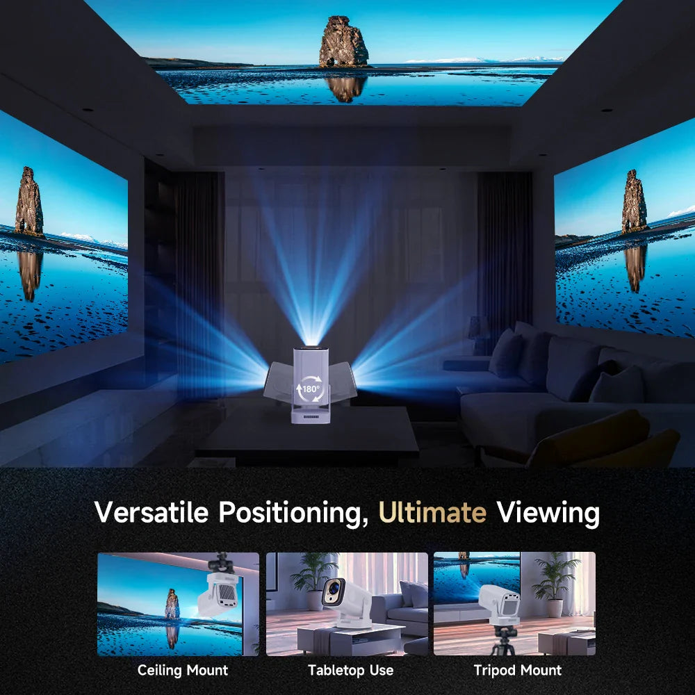 Smart 4K Projector with Auto Focus & Voice Control