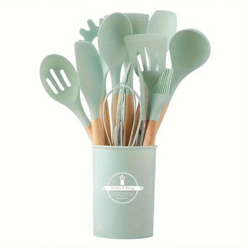 Set di utensili da cucina in silicone da 12 pezzi per la cucina di tutti i giorni