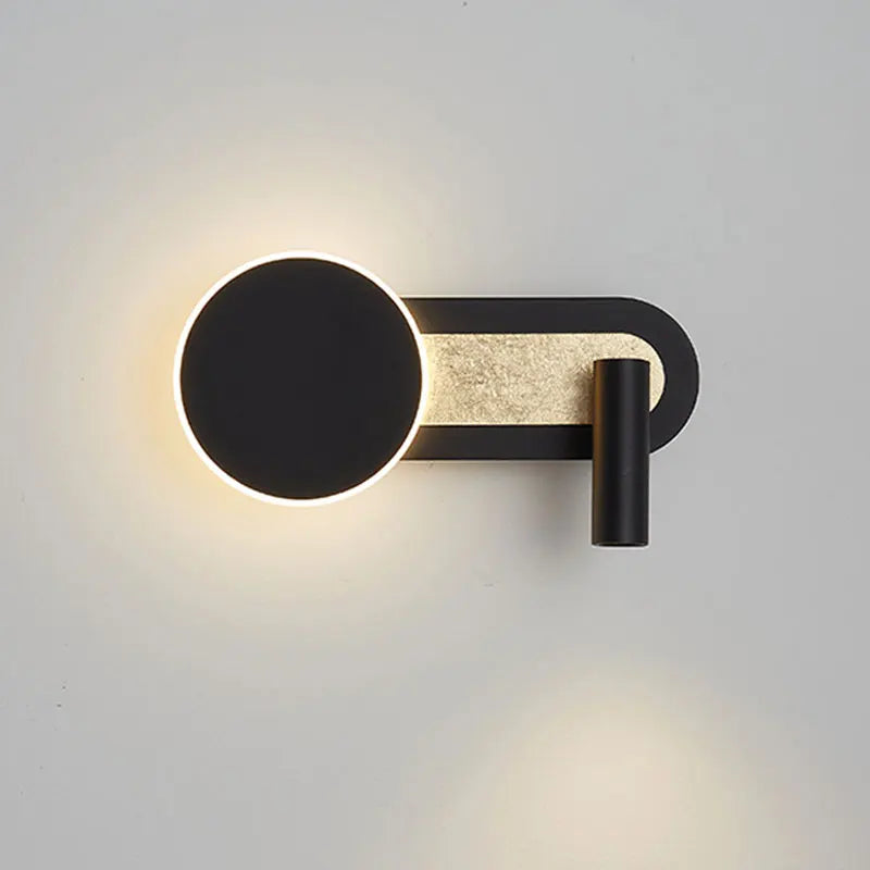 Nástěnné svítidlo HaloBeam — moderní severský design, dvojité LED, přisazená montáž