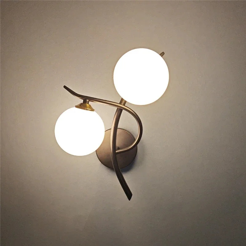 Lunara Wall Light | Nordic Dual Globe LED Design | Meowbutter