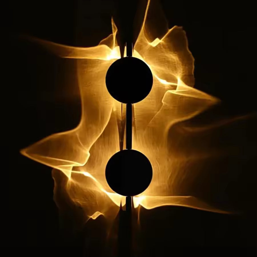 Ripple Wall Sconce With Adjustable 180 Degree Head Warm White Ambient Light