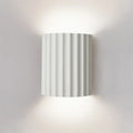 Nordic Resin Wall Lamp — Grooved Shell, Two-Way Ambient Glow
