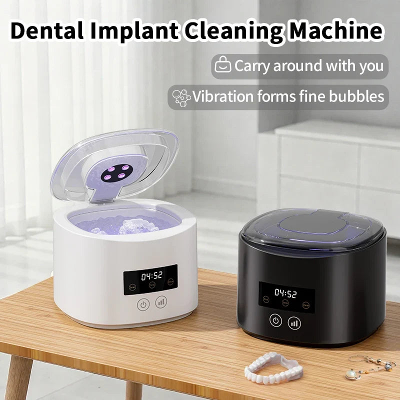 Ultrasonic Cleaner - 50kHz - USB Rechargeable - Braces, Retainers, Dentures & Jewellery | meowbutter
