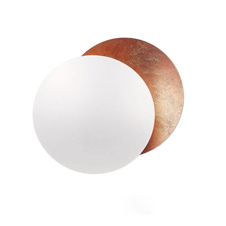Lunaris Modern Wall Fixture — Design a dischi sovrapposti a eclissi solare