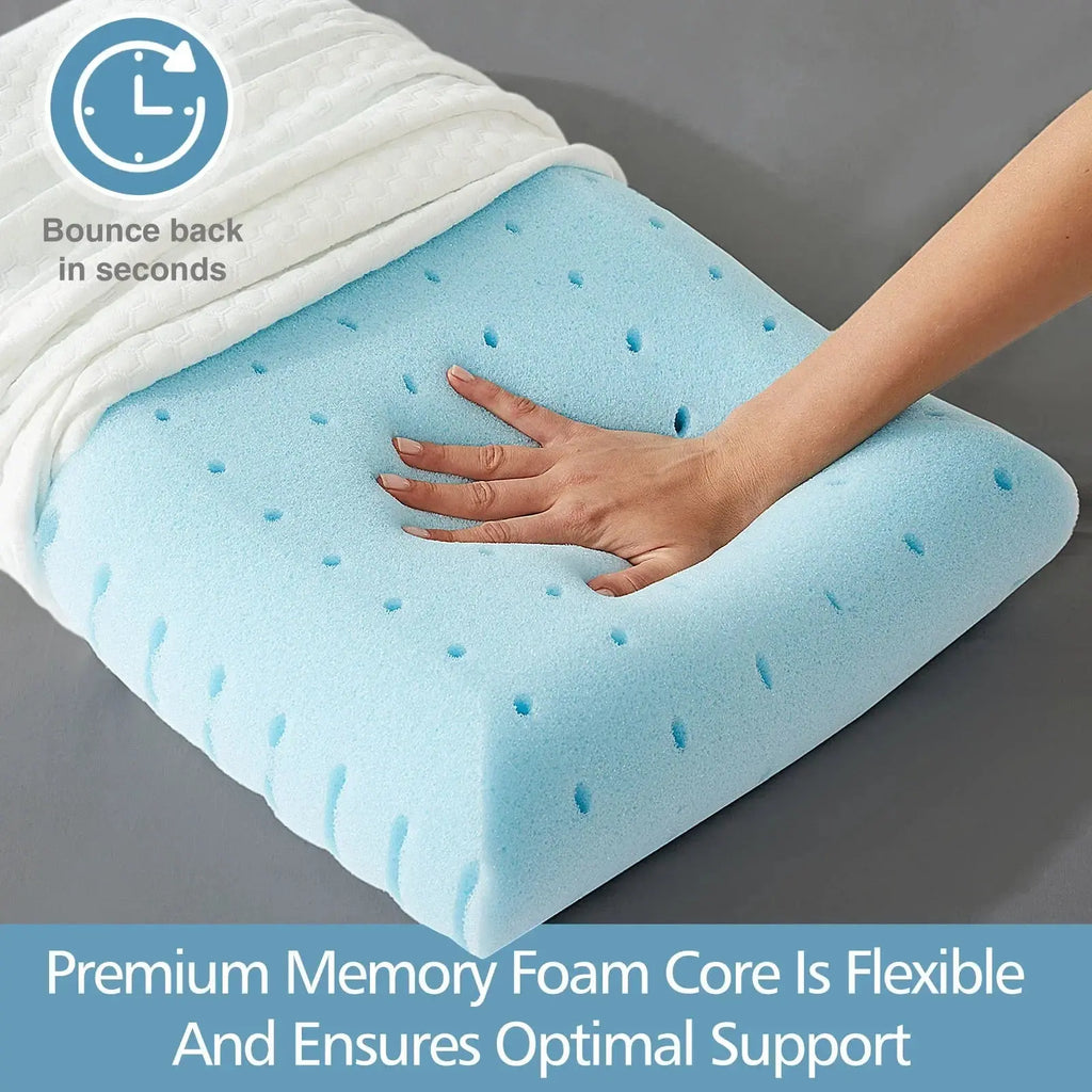 Premium Gel-Infused Memory Foam Pillow for Cooling Comfort