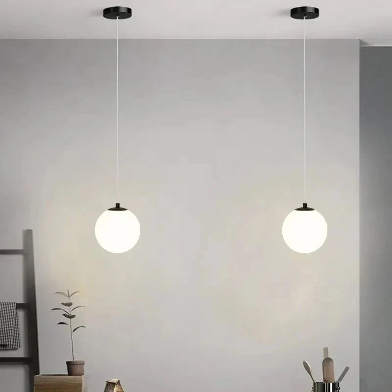 Luna Pendant Light | Nordic Modern Glass Globe Design | Meowbutter