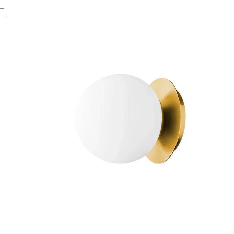 Lampada da parete in vetro Nordic Globe | Luce minimalista moderna per bagno e camera da letto | Meowbutter