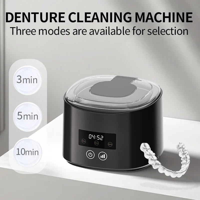 Ultrasonic Cleaner - 50kHz - USB Rechargeable - Braces, Retainers, Dentures & Jewellery | meowbutter